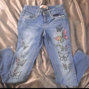 *4 for $28* 🌈🦋Rainbow Butterfly jeans🌈🦋